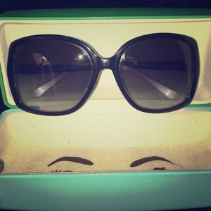 Kate Spade Darryl Sunglasses deep dark brown